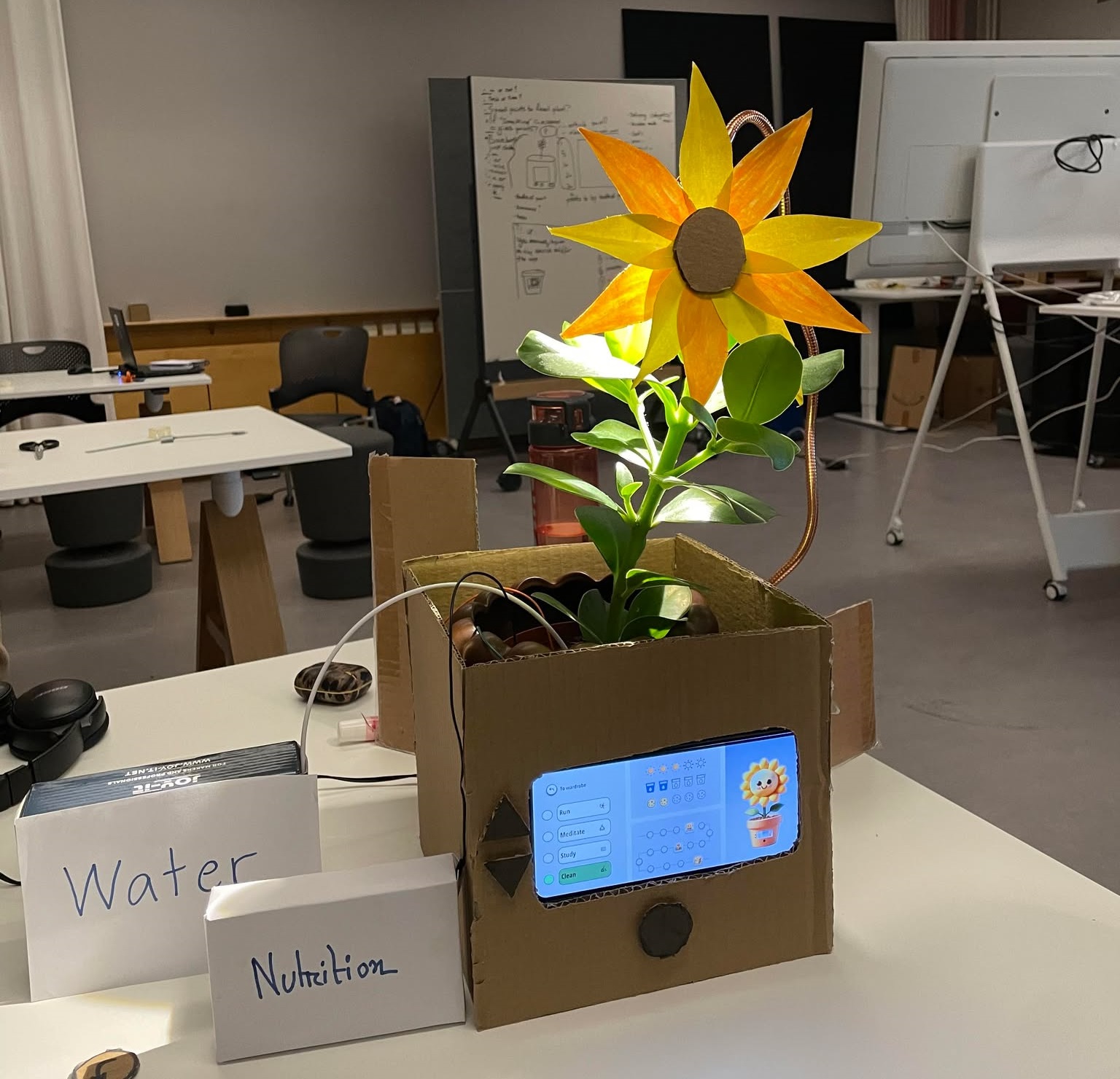 Blossom-Buddy: An Interactive Flowerpot to Inspire Healthy Habits