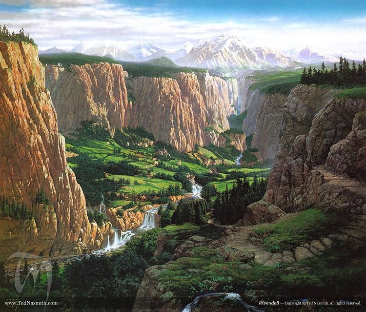 Valley of Rivendell by Ted Nasmith